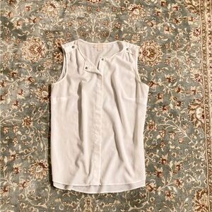 Michael Kors white Sleeveless Blouse